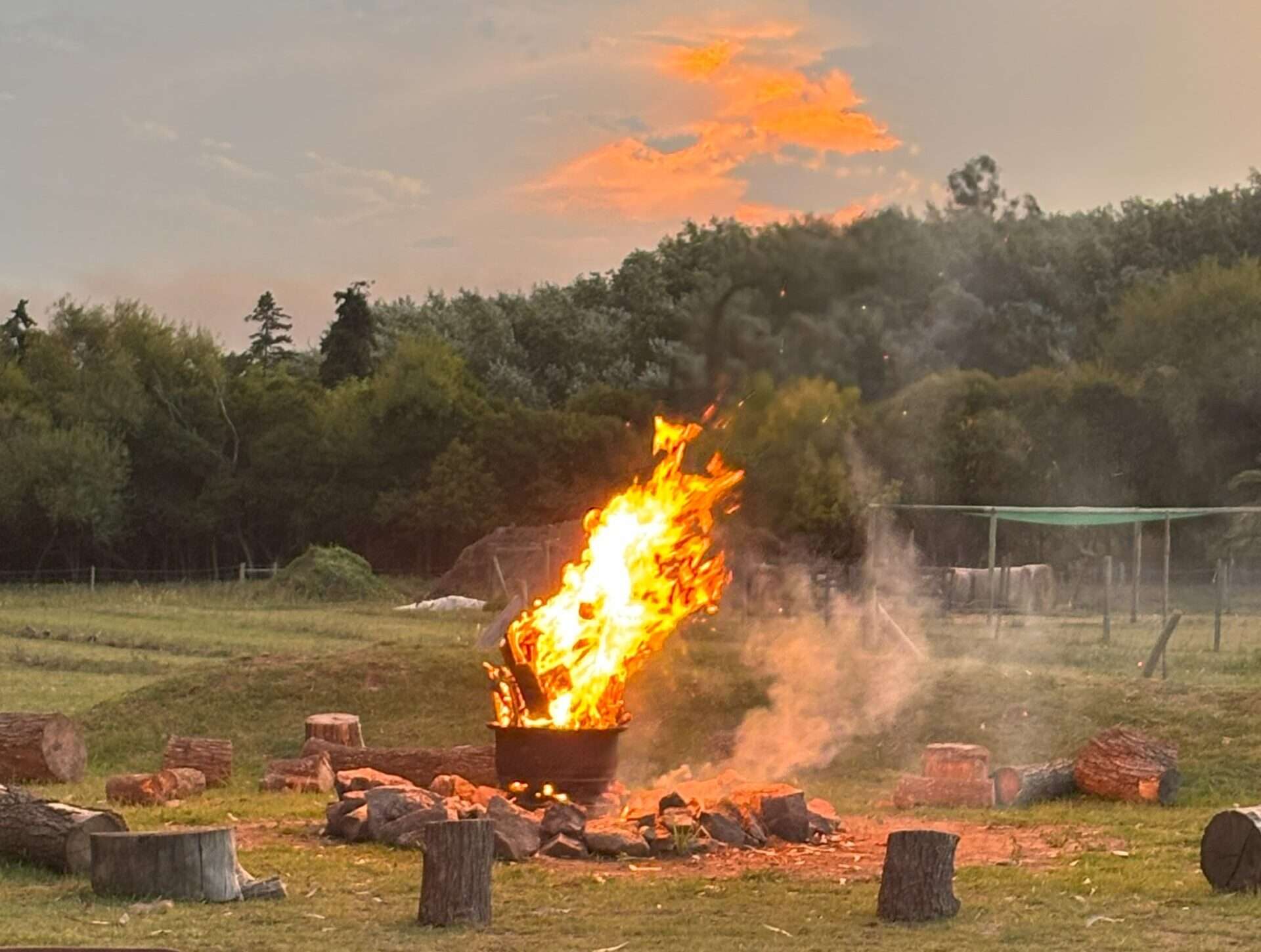 fogón tardecitas en la granja
